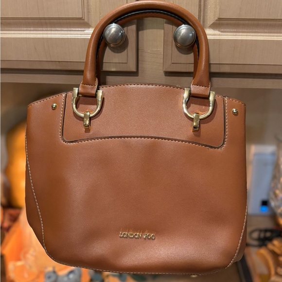 London Fog Brown 4 Compartment Handbag - Picture 1 of 16